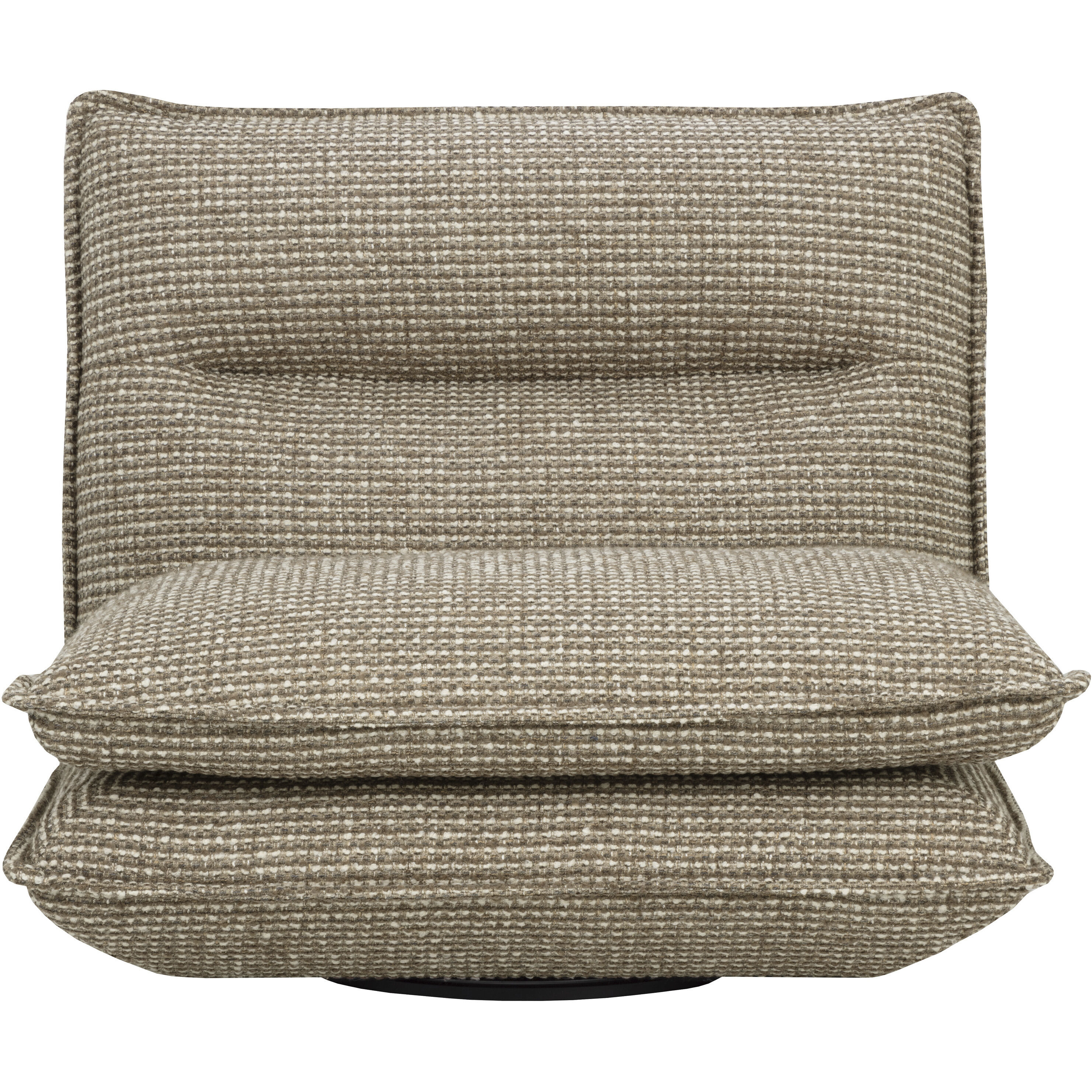 Colson Torched Meringue Swivel Armless Chair